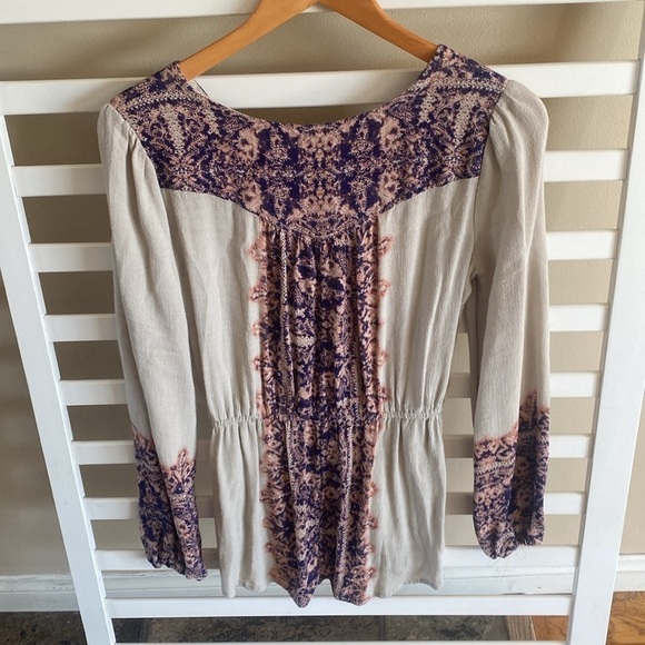 Free People ‘Wildest Moment’ Tunic in Tea Combo Size Small - Picture 4 of 13